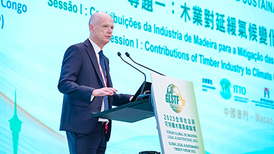 刚果盆地森林伙伴计划（CBFP）共同召集人/法国开发署Mr. Christophe Guilhou演讲